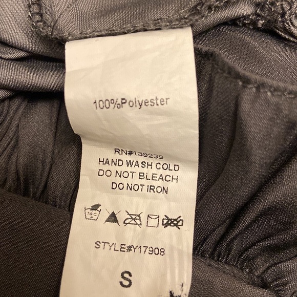 Do + Be Small Pullover Keyhole Closure Smock Waist Ruffles Long Sleeves Dress - Picture 6 of 6